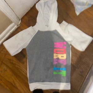 Cute Hoodie With Words “ Work It” Colorfully on.